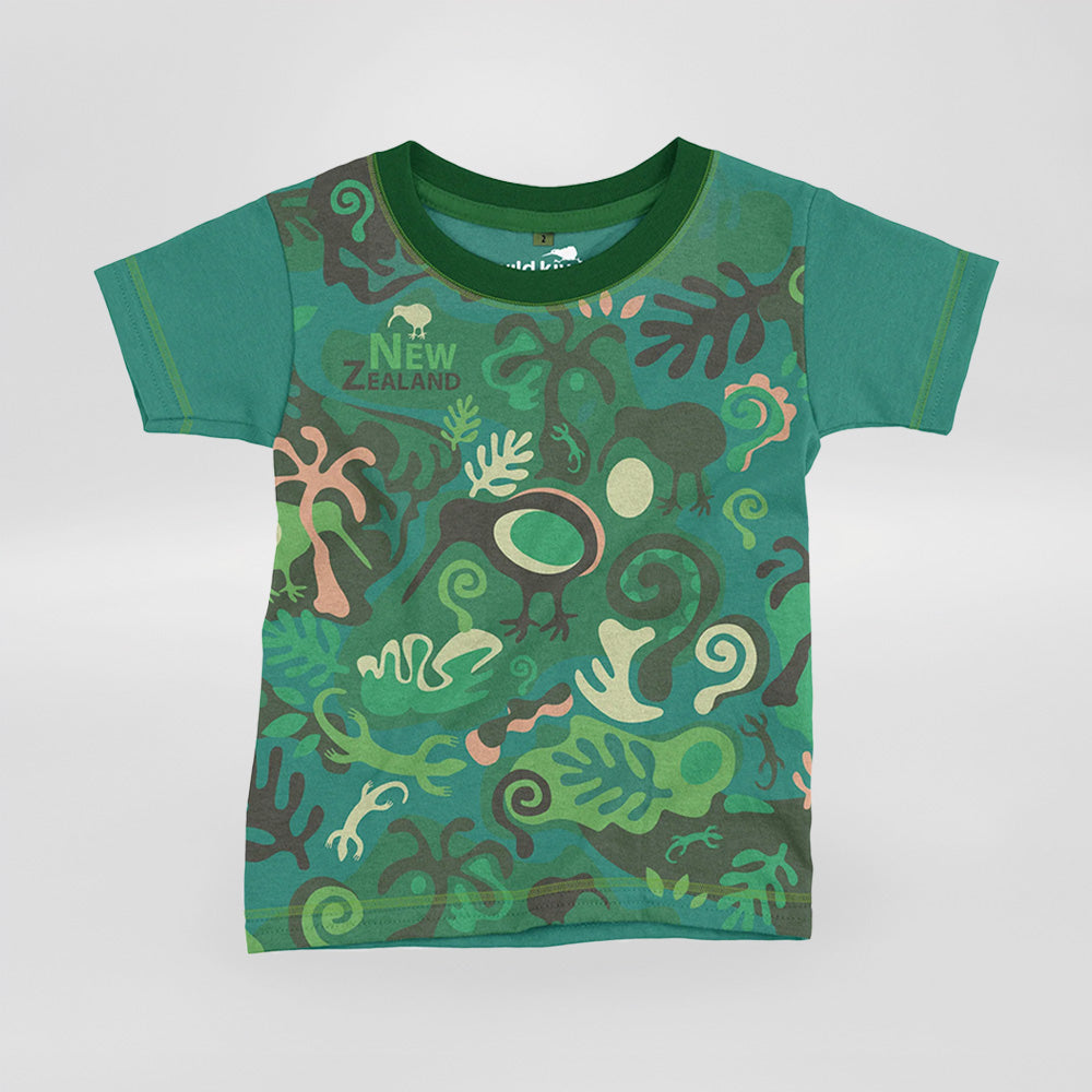 Kiwi Camo - Kids T-Shirt