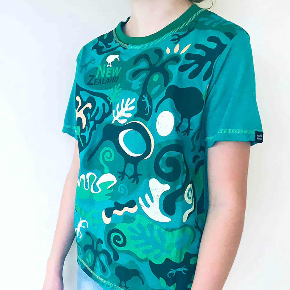 Kiwi Camo - Kids T-Shirt