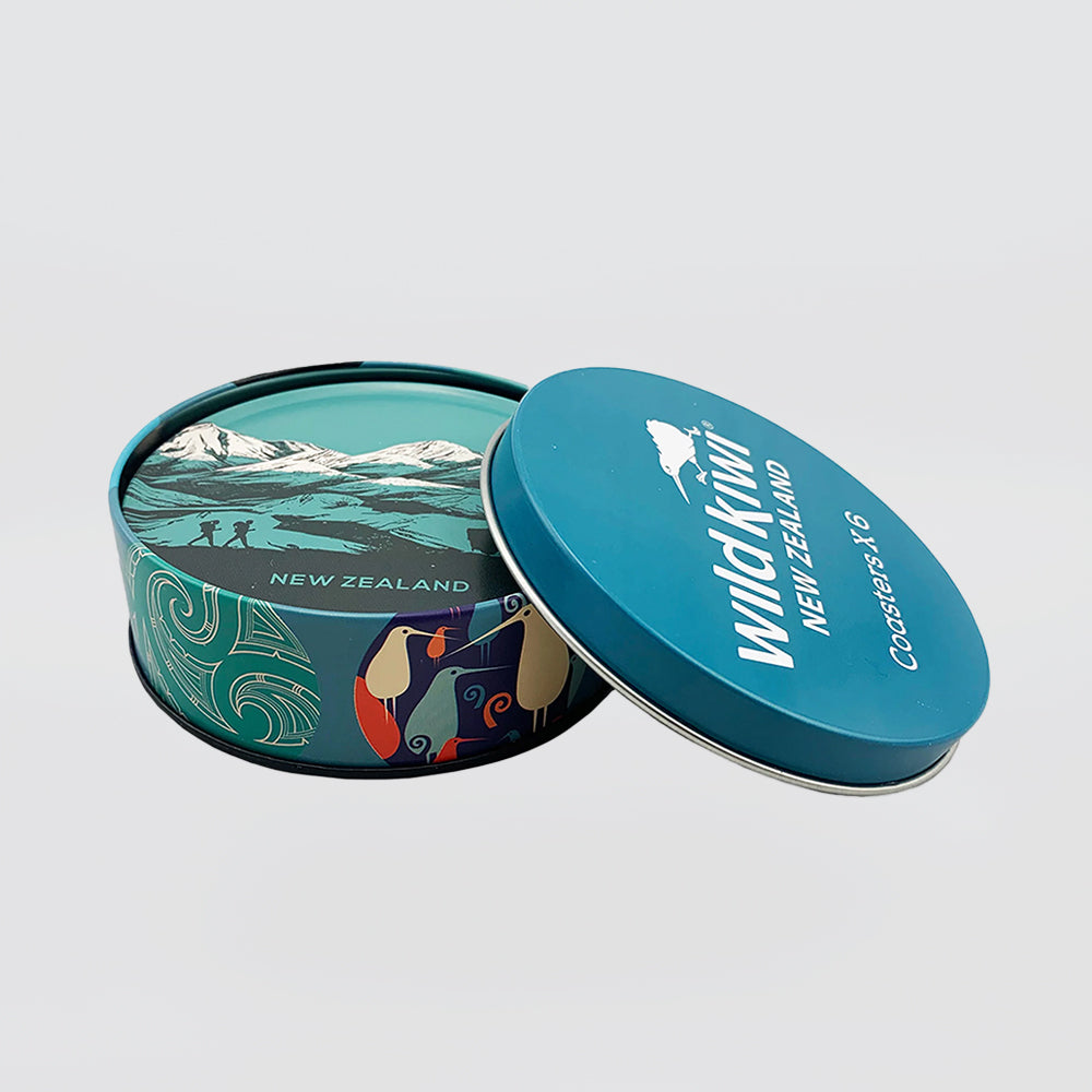 Coaster Set - With Tin Casing