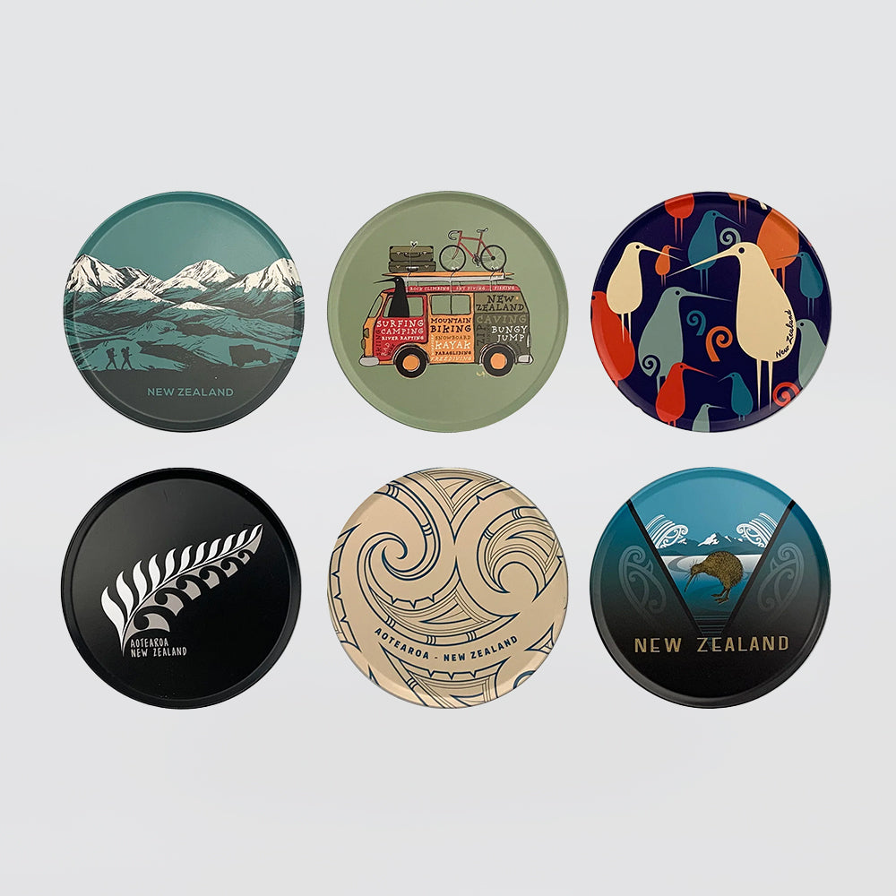 Coaster Set - With Tin Casing