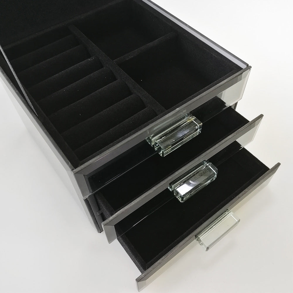 Glass Jewellery Box - Floral