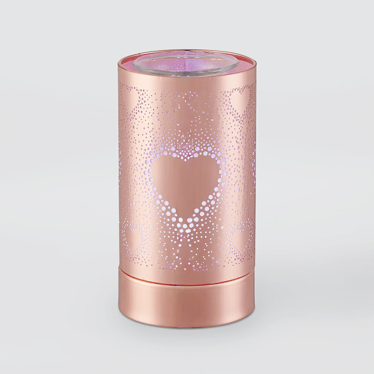 Scentchips Touch Lamp Warmer - 'Gold Heart W/ LED'