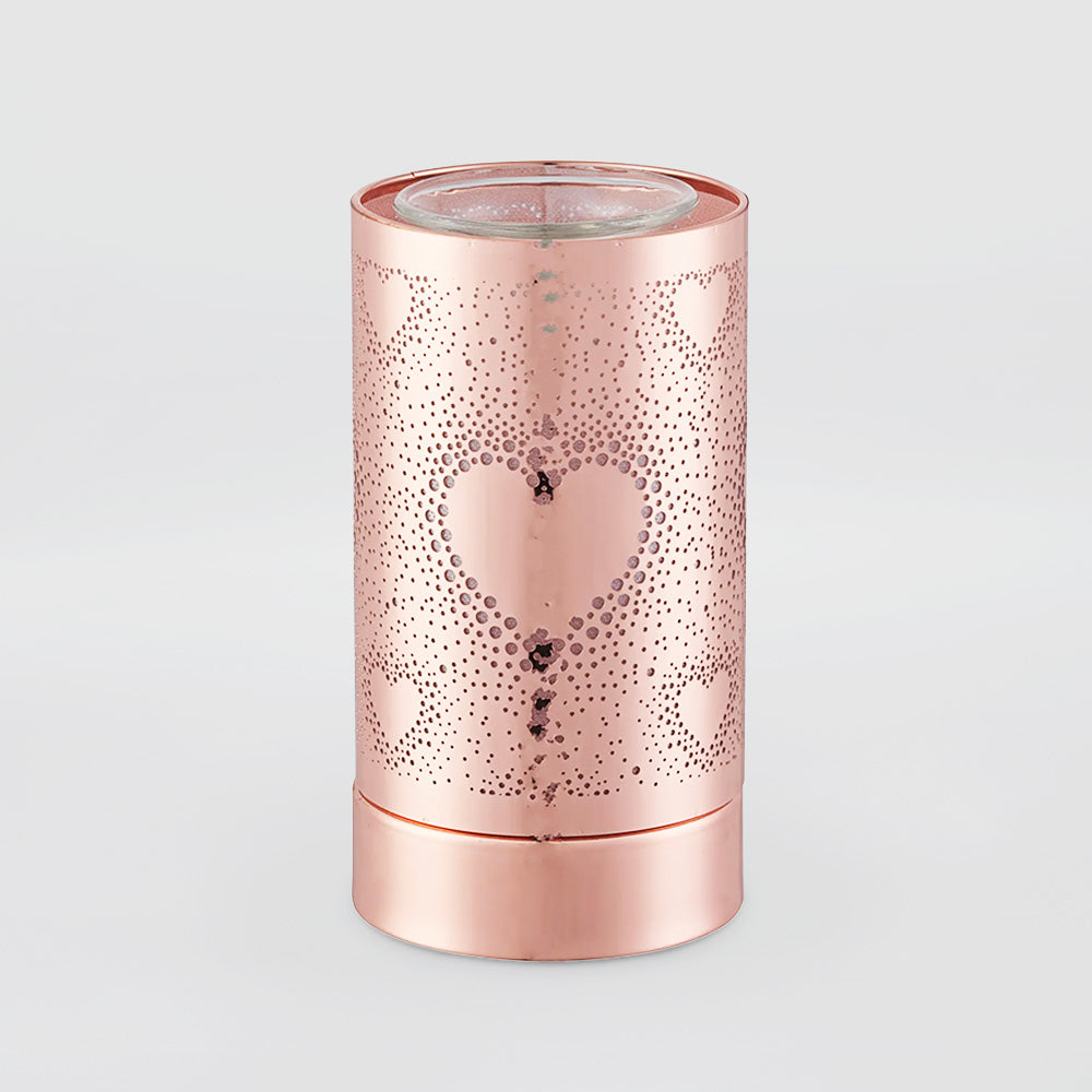 Scentchips Touch Lamp Warmer - 'Gold Heart W/ LED'