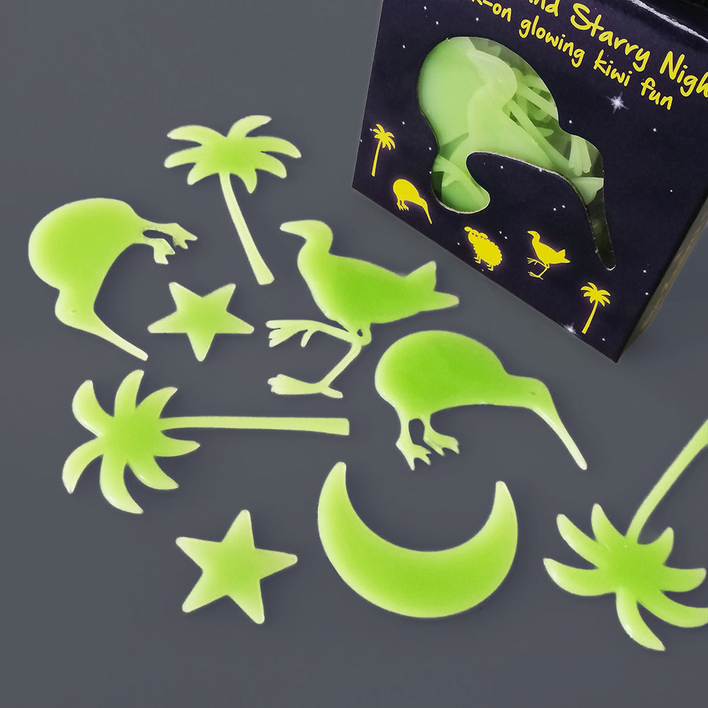 Glow In The Dark 'Kiwiana Stickers'