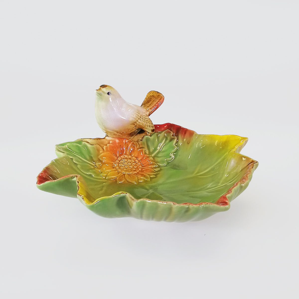 Ceramic Bird Leaf Plates