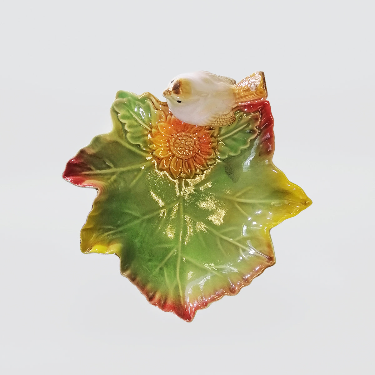 Ceramic Bird Leaf Plates