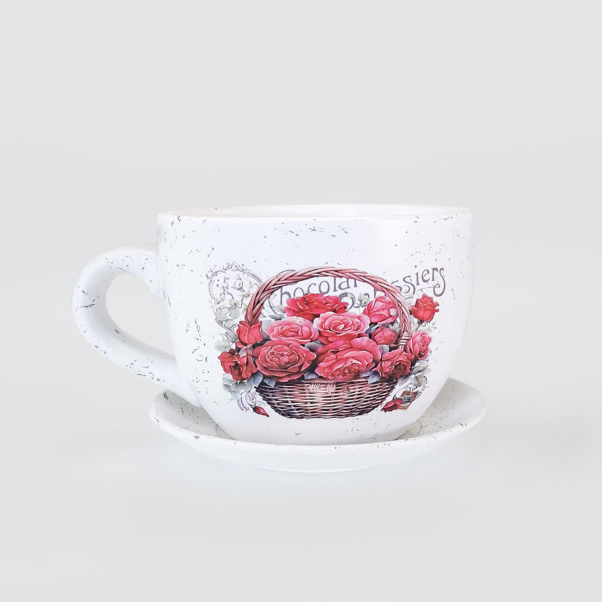 Small Tea Cup Planter - Roses
