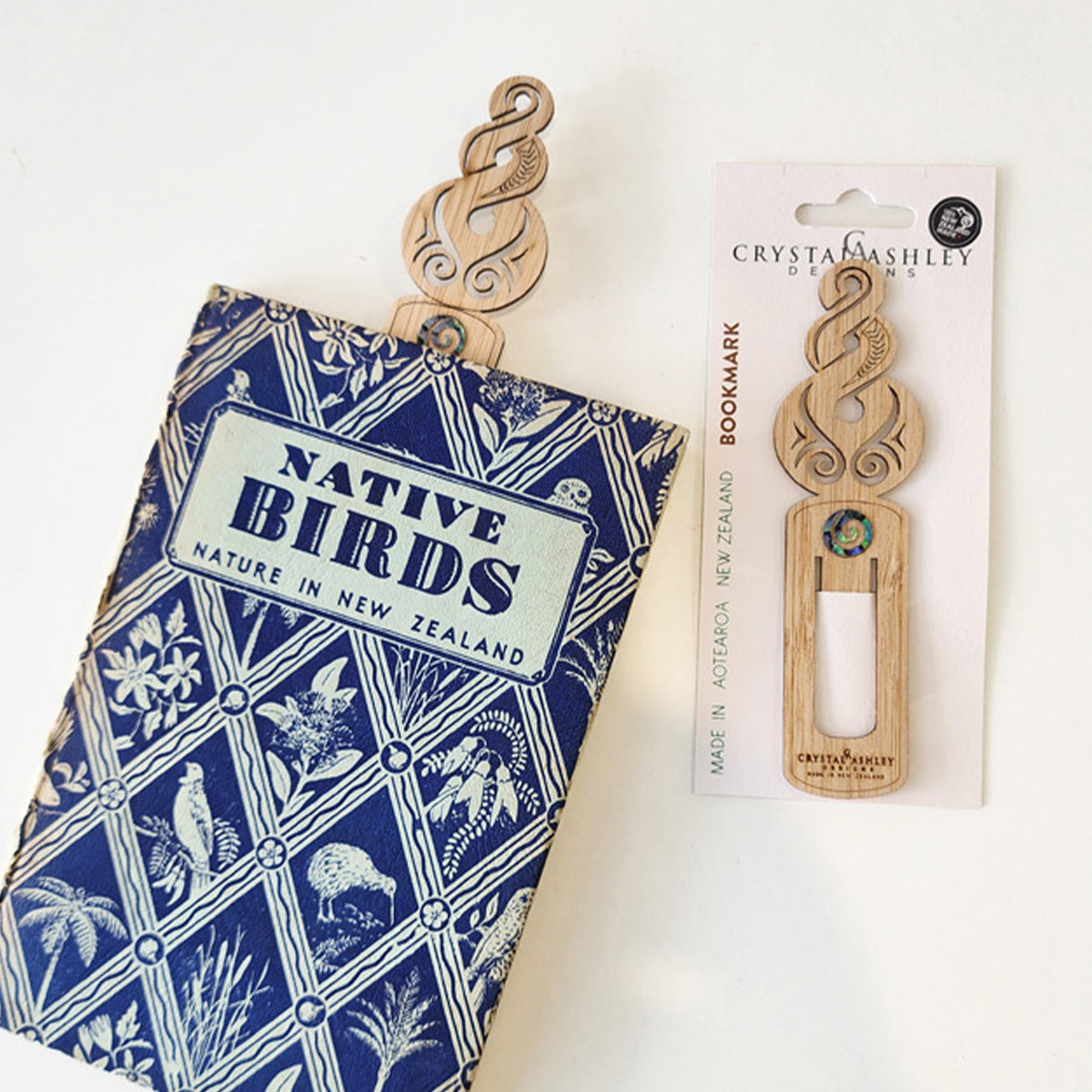 Wooden 'Pikoura' Bookmark