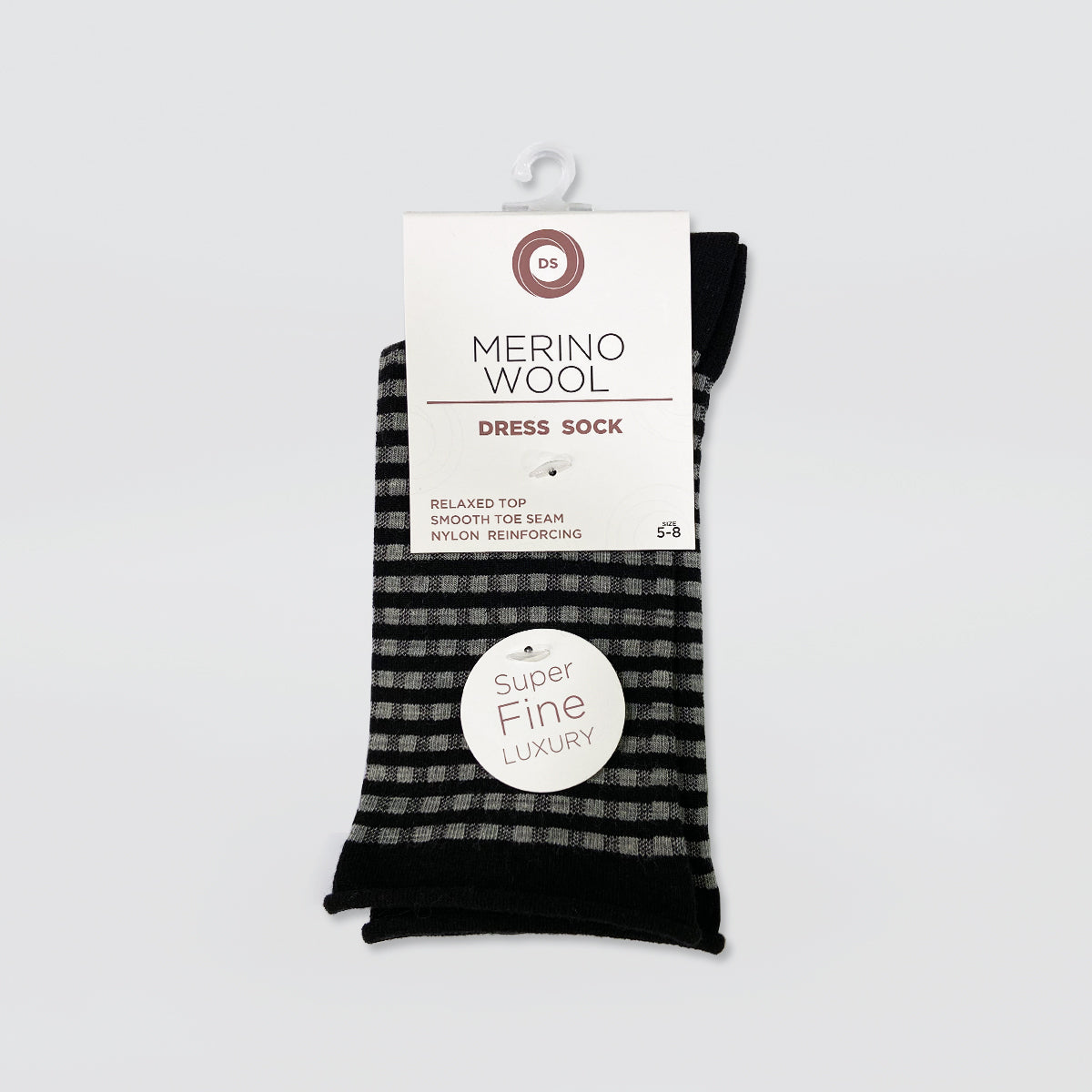 DS Merino Wool Striped Dress Socks