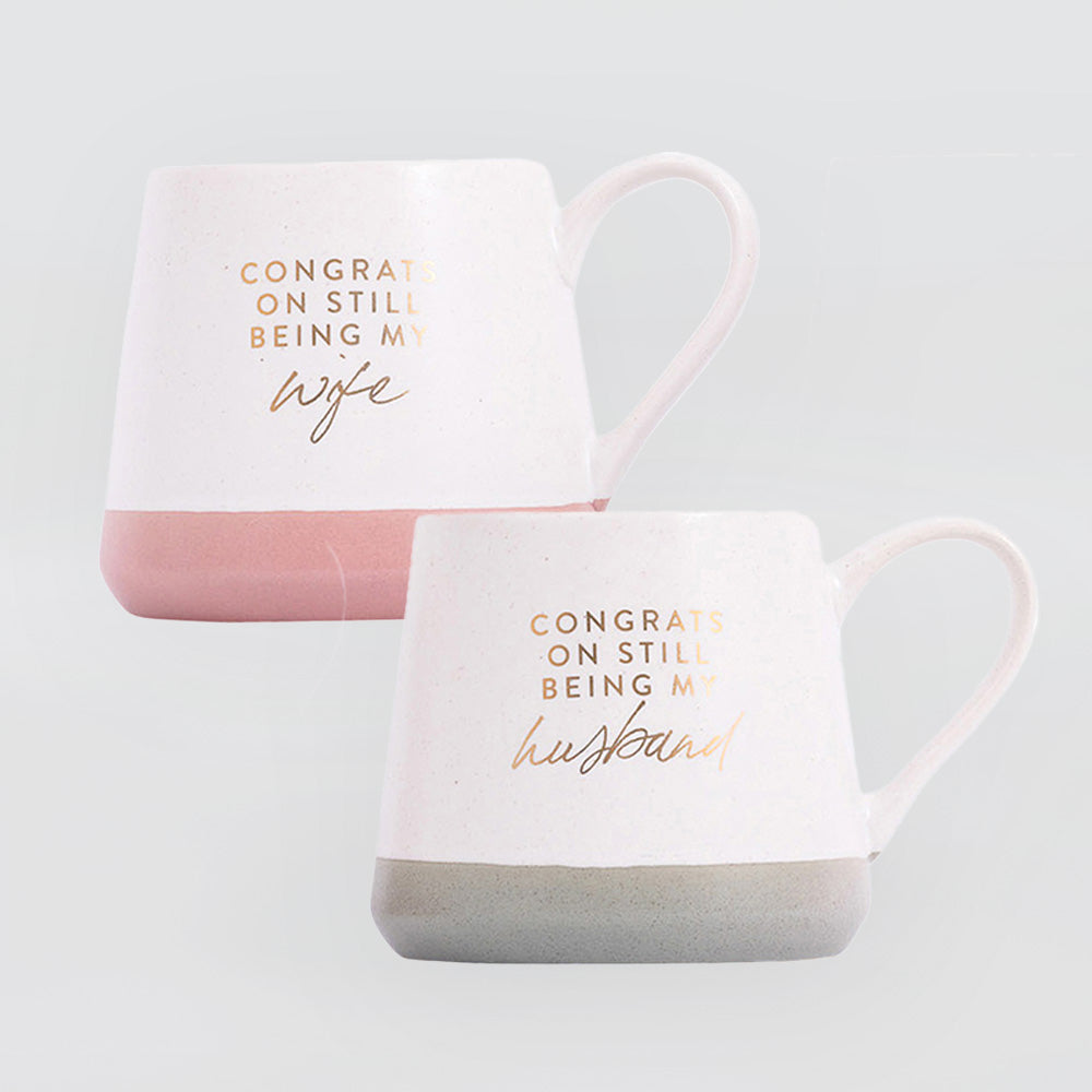 Wedding Mugs 'Congrats' - Set/2