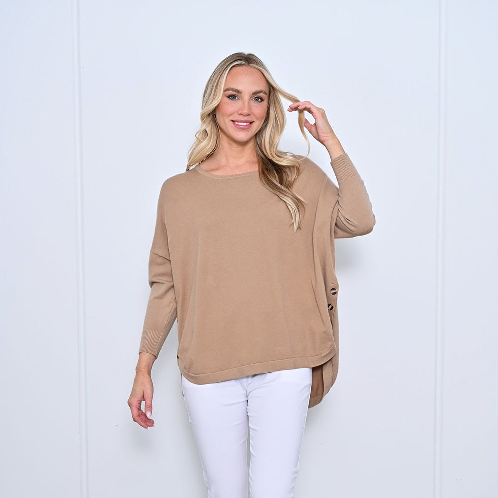 3 Button Knitted Top