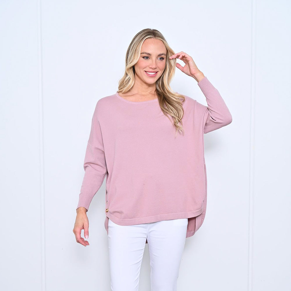 3 Button Knitted Top