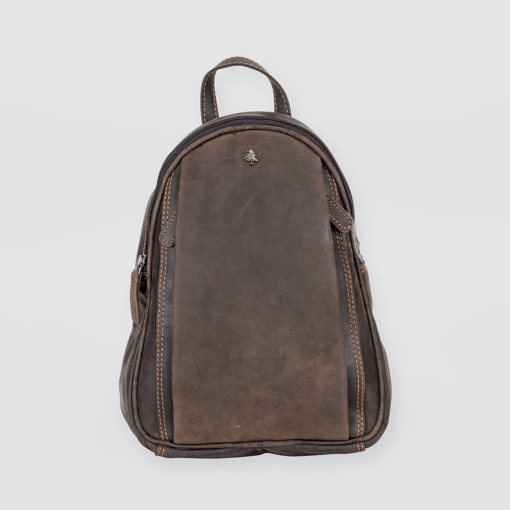 Brown 'Front Fold' Backpack