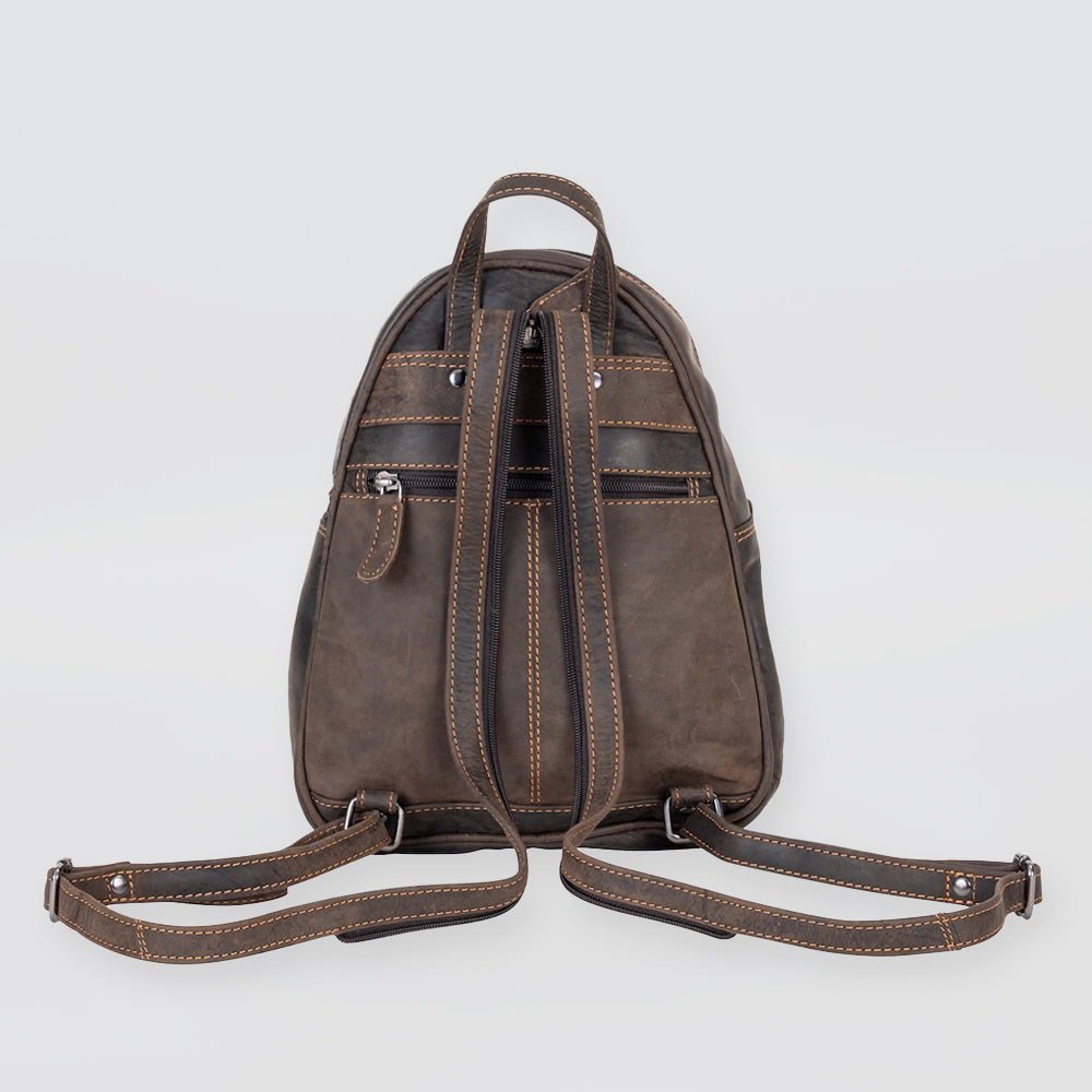 Brown 'Front Fold' Backpack
