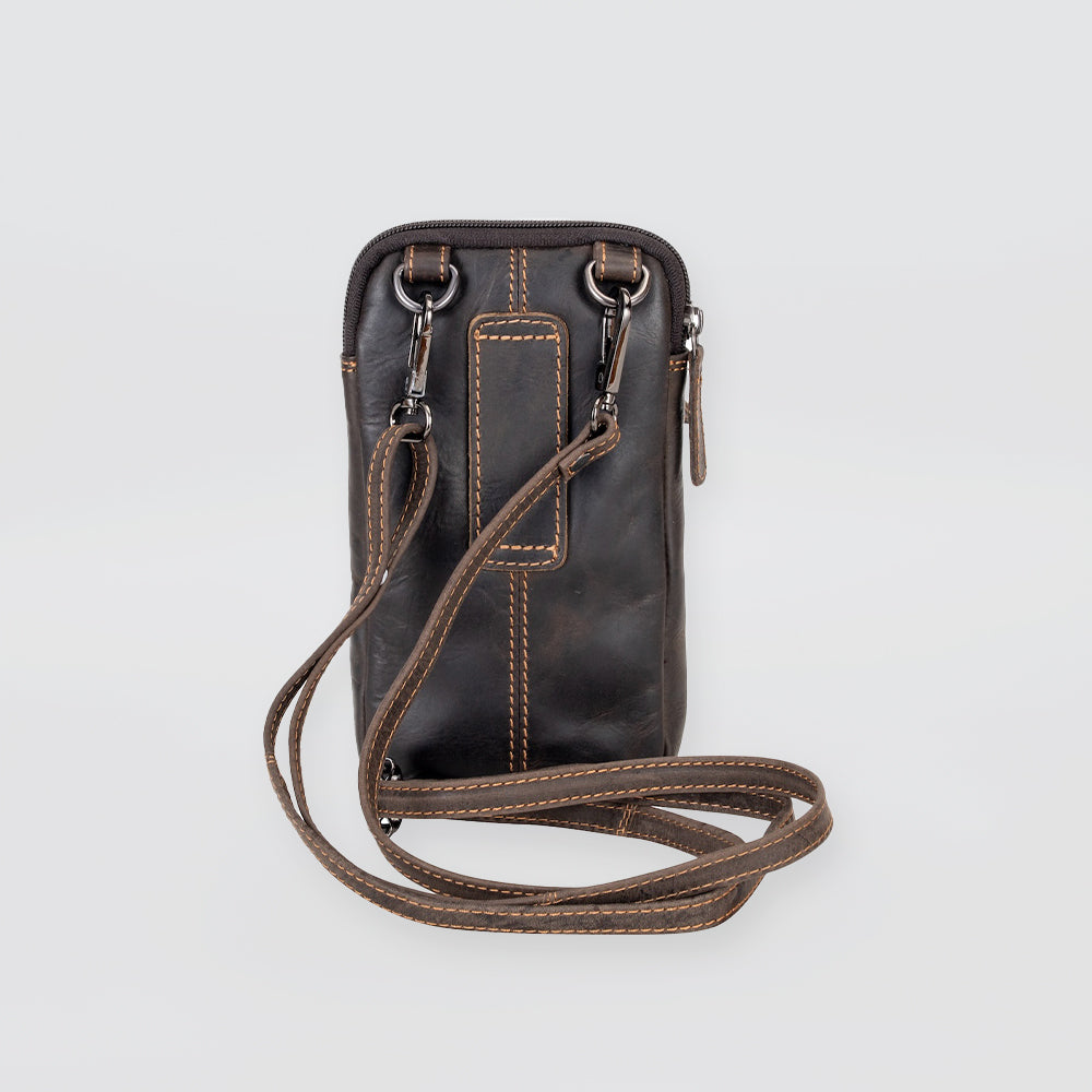 Brown Purse With Belt Loop