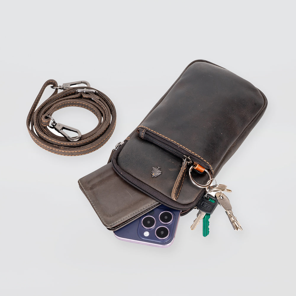 Brown Purse With Belt Loop