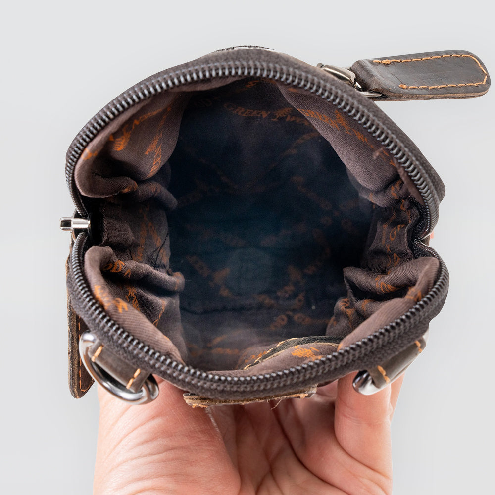 Brown Purse With Belt Loop