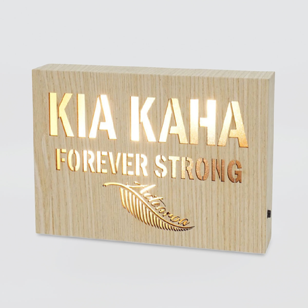 LED Kiwiana Block - 'Kia Kaha'