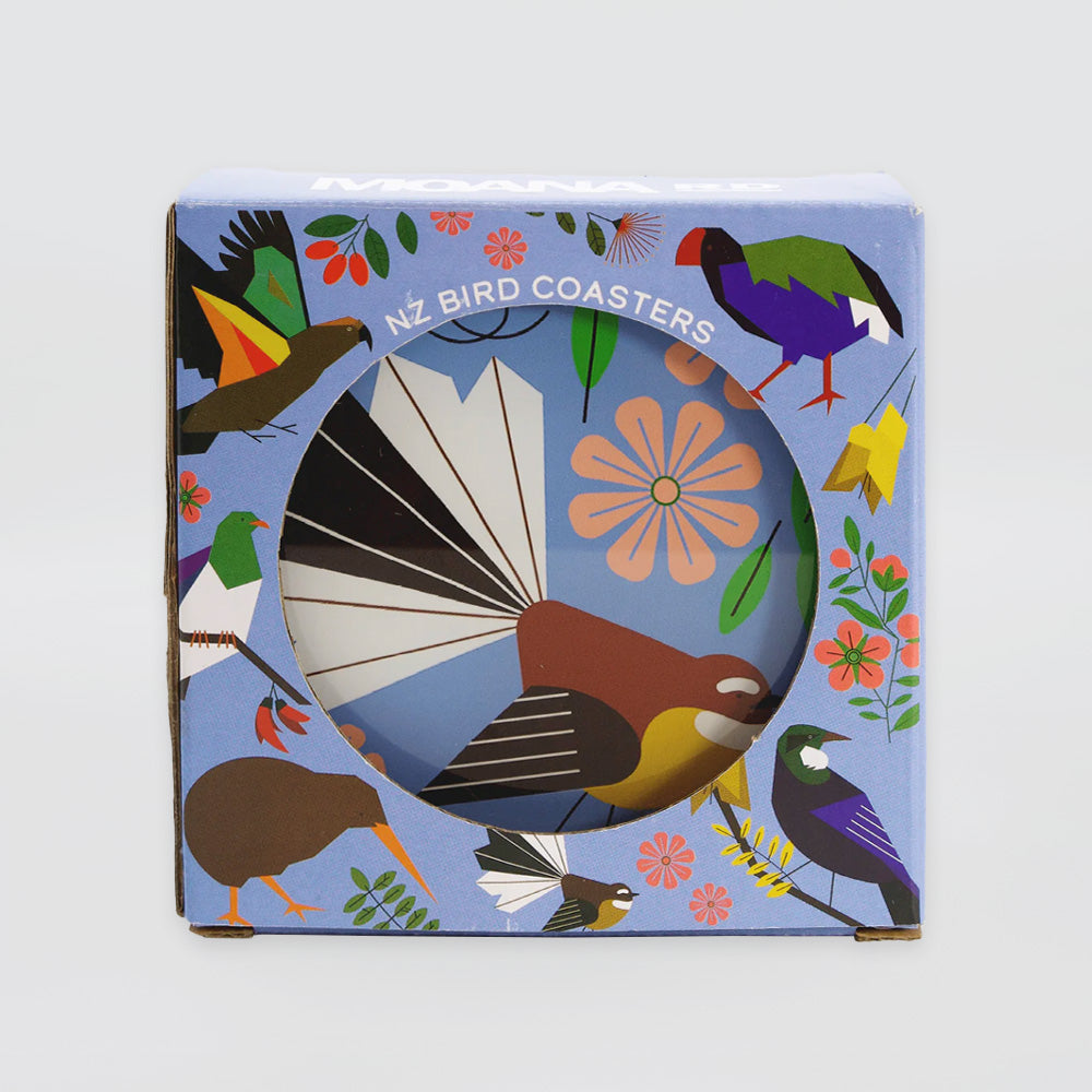 NZ Birds Glass Coasters - S/6