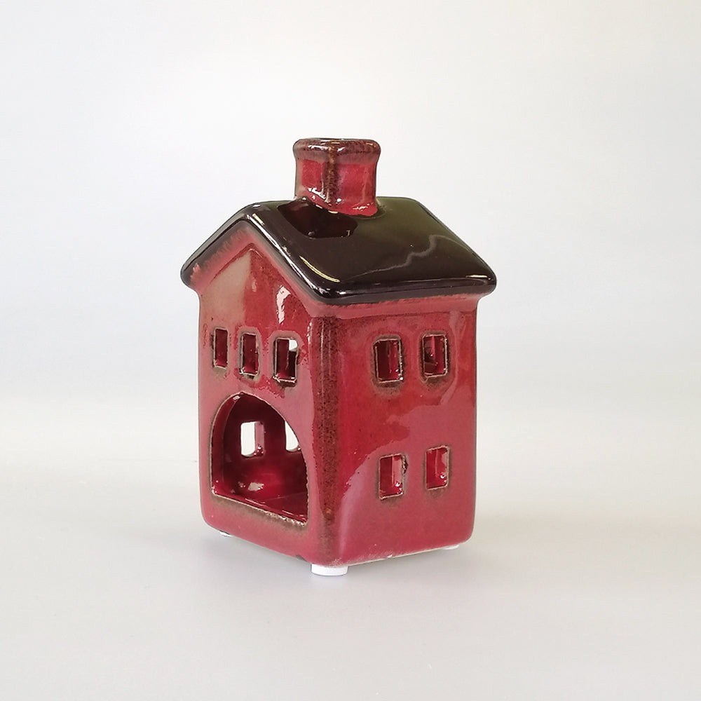 House Tealight Holder - Red