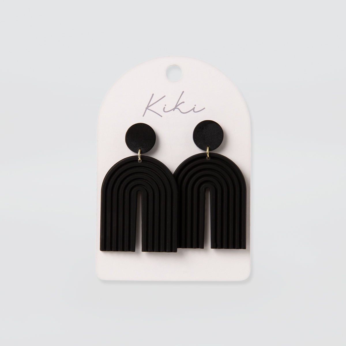 Black Arch Earrings