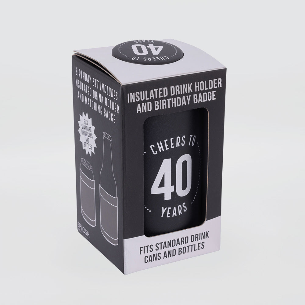 Insulated '40th' Can Cooler