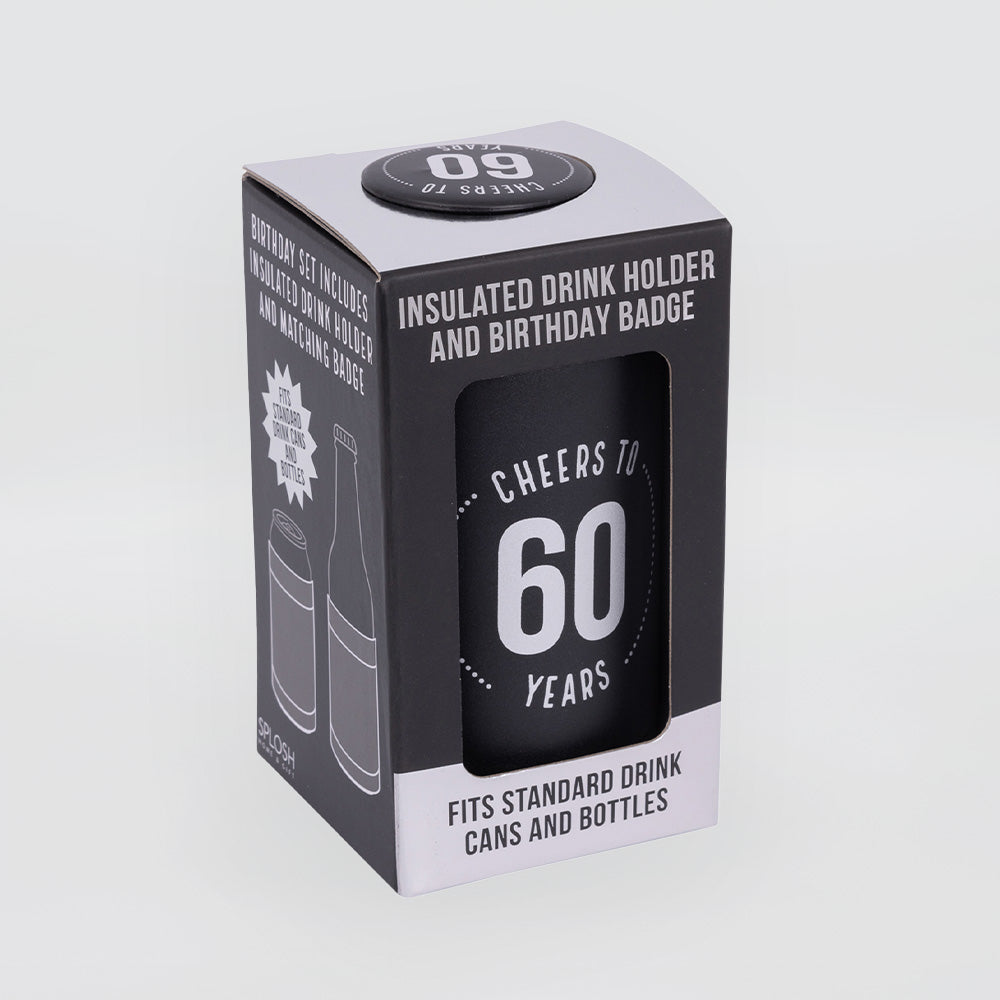Insulated '60th' Can Cooler