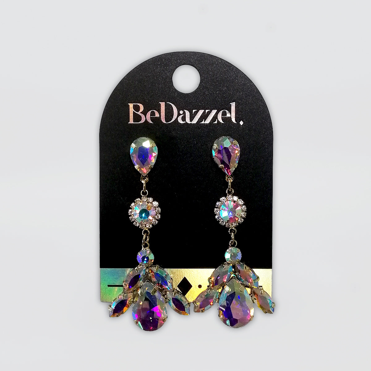 Bedazzel 'Long Tear Drops' Earrings