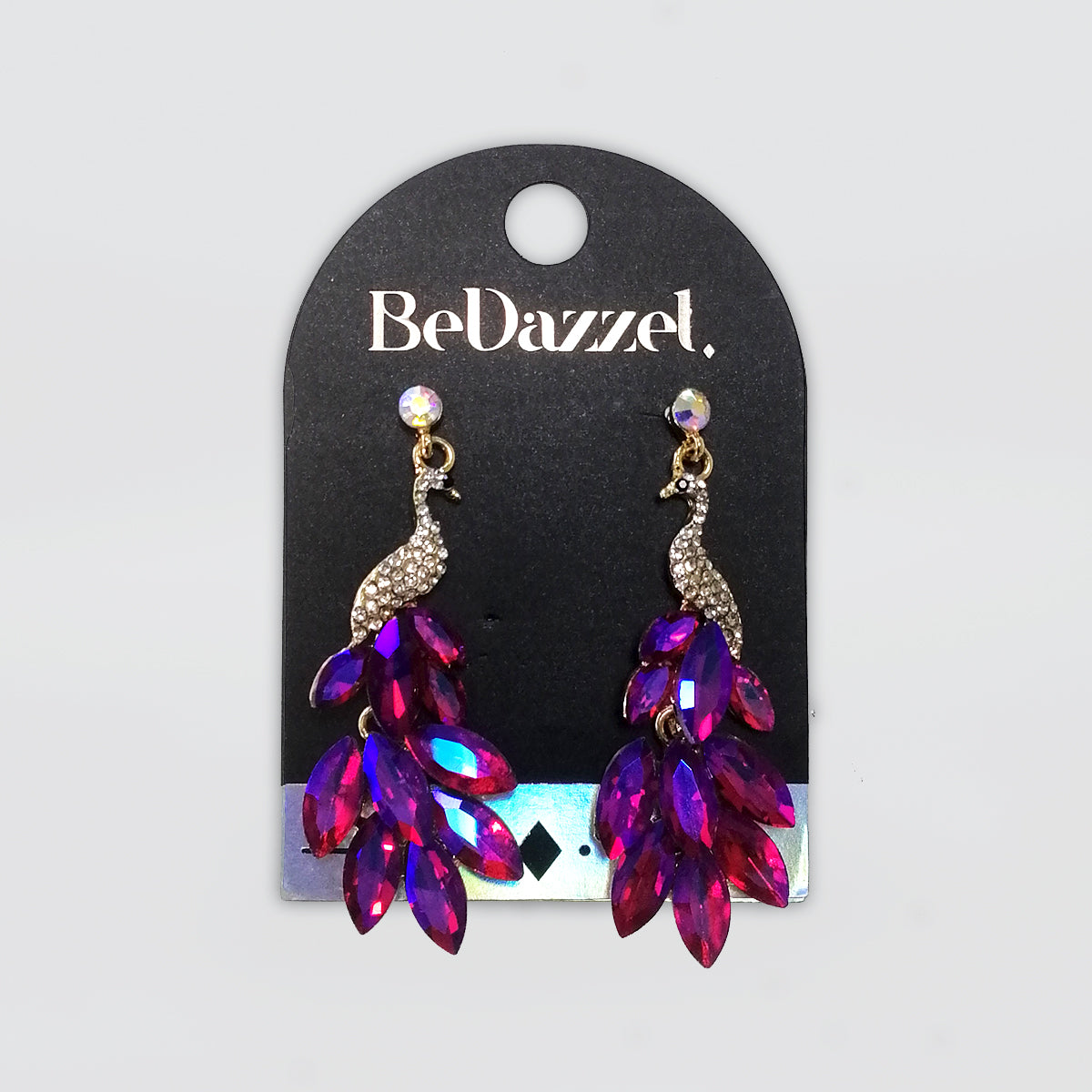 Bedazzel 'Diamante Peacock' Earrings