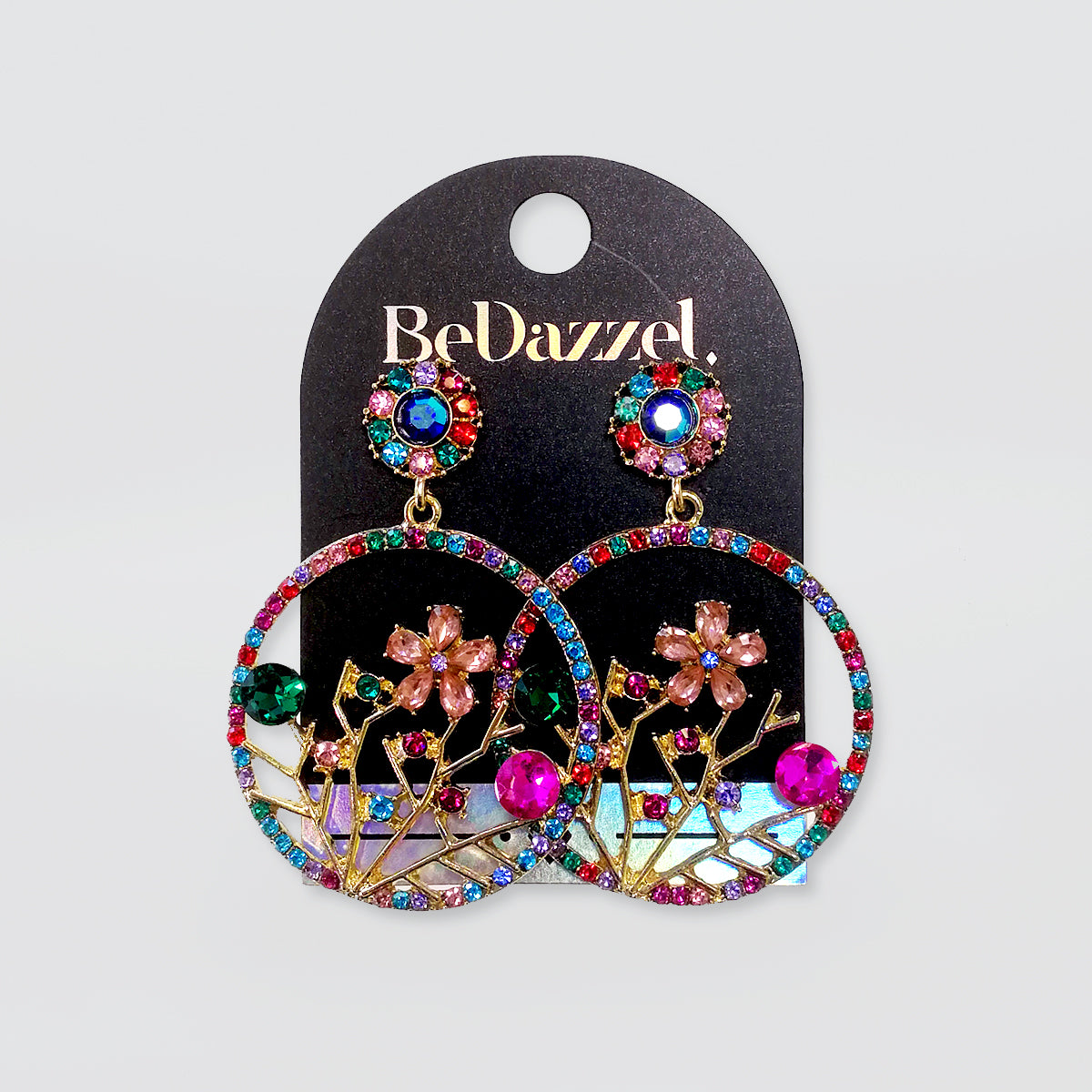 Bedazzel 'Garden In Hoop' Earrings
