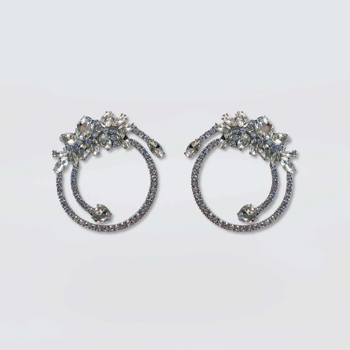 Bedazzel 'Diamante Hoops' Earrings