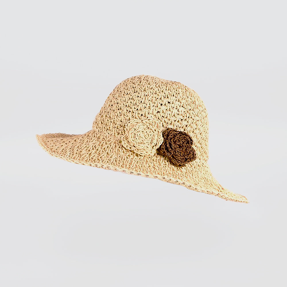 Crochet Hat With Flowers
