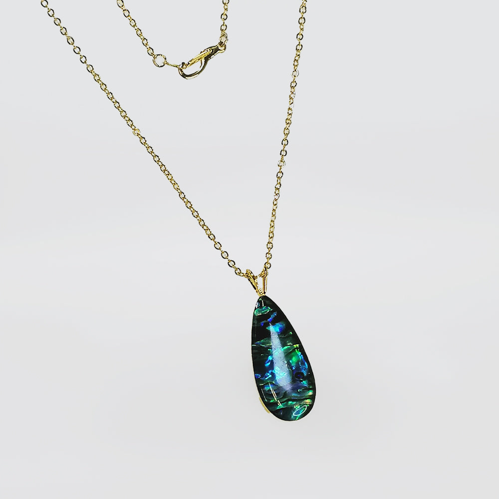 Paua Pendant - Silverstone
