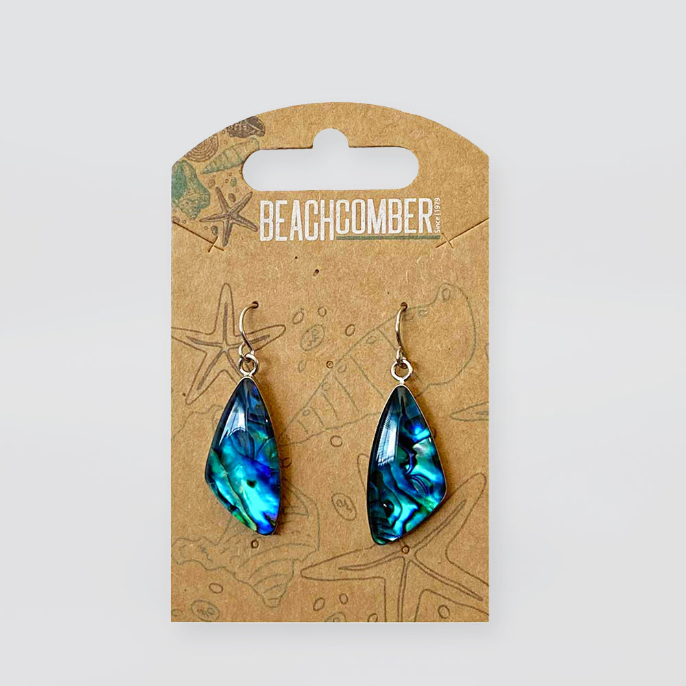 Paua Earrings - 'Carved'
