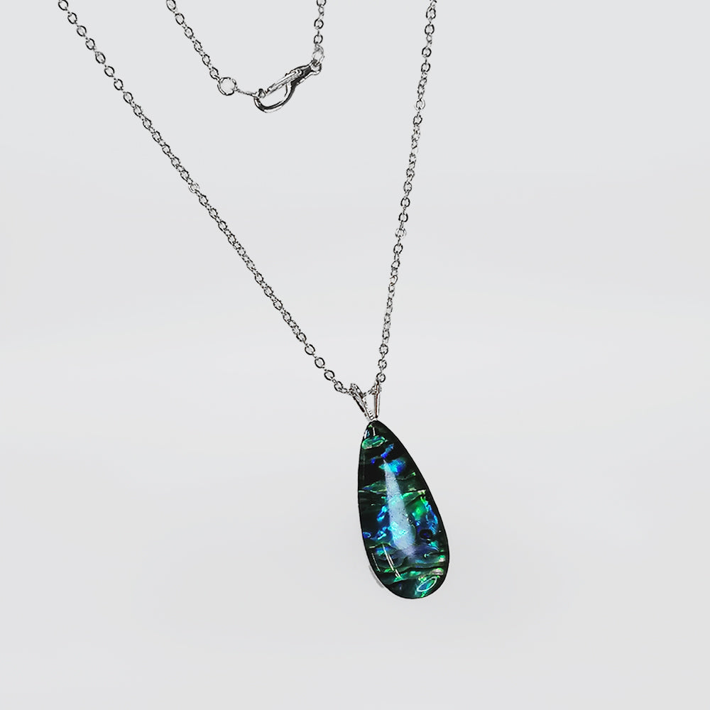 Paua Pendant - Silverstone