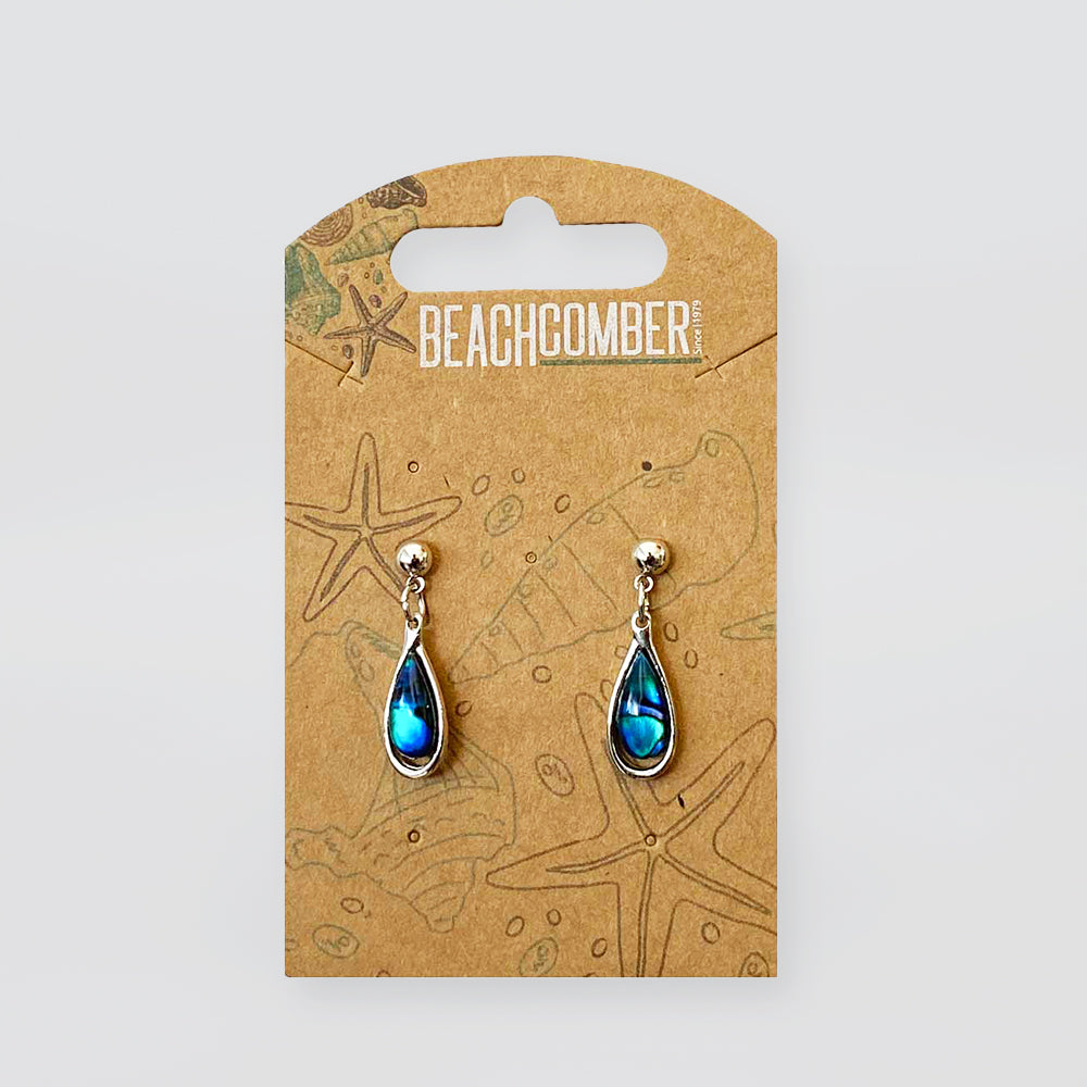 Paua Earrings - 'Rounded'