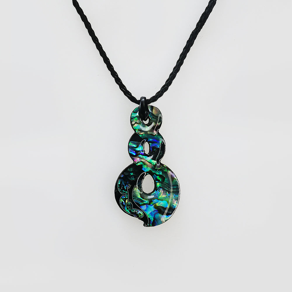 Paua Pendant - 'Triple Twist'