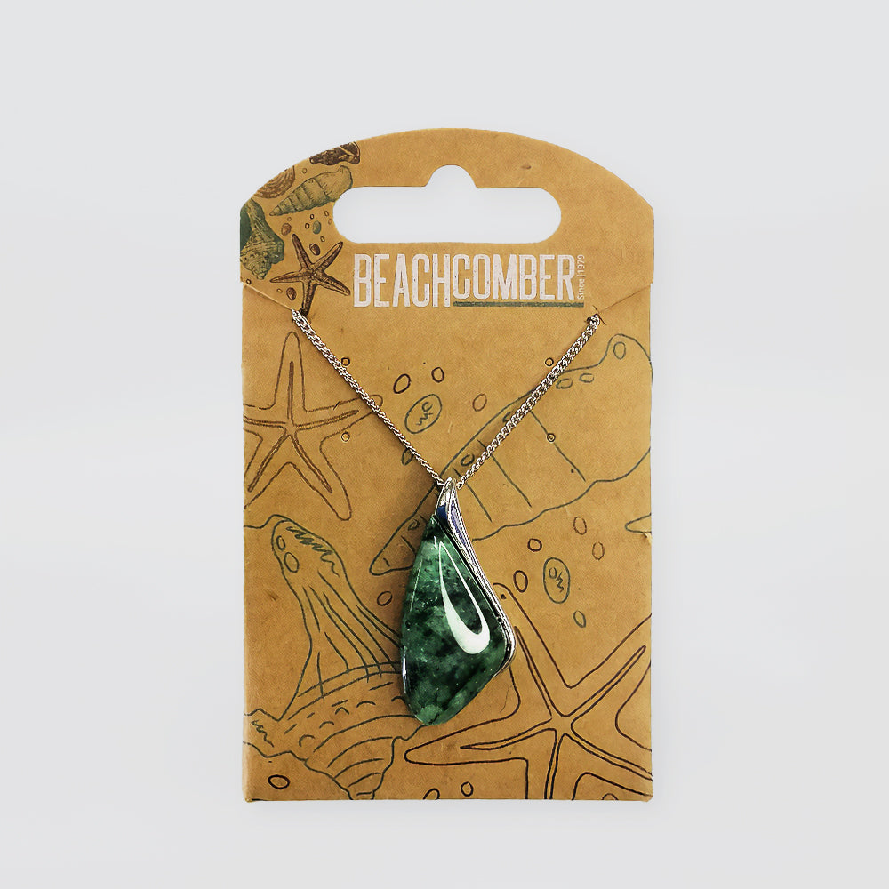 NZ Pounamu Pendant - 'Carved'