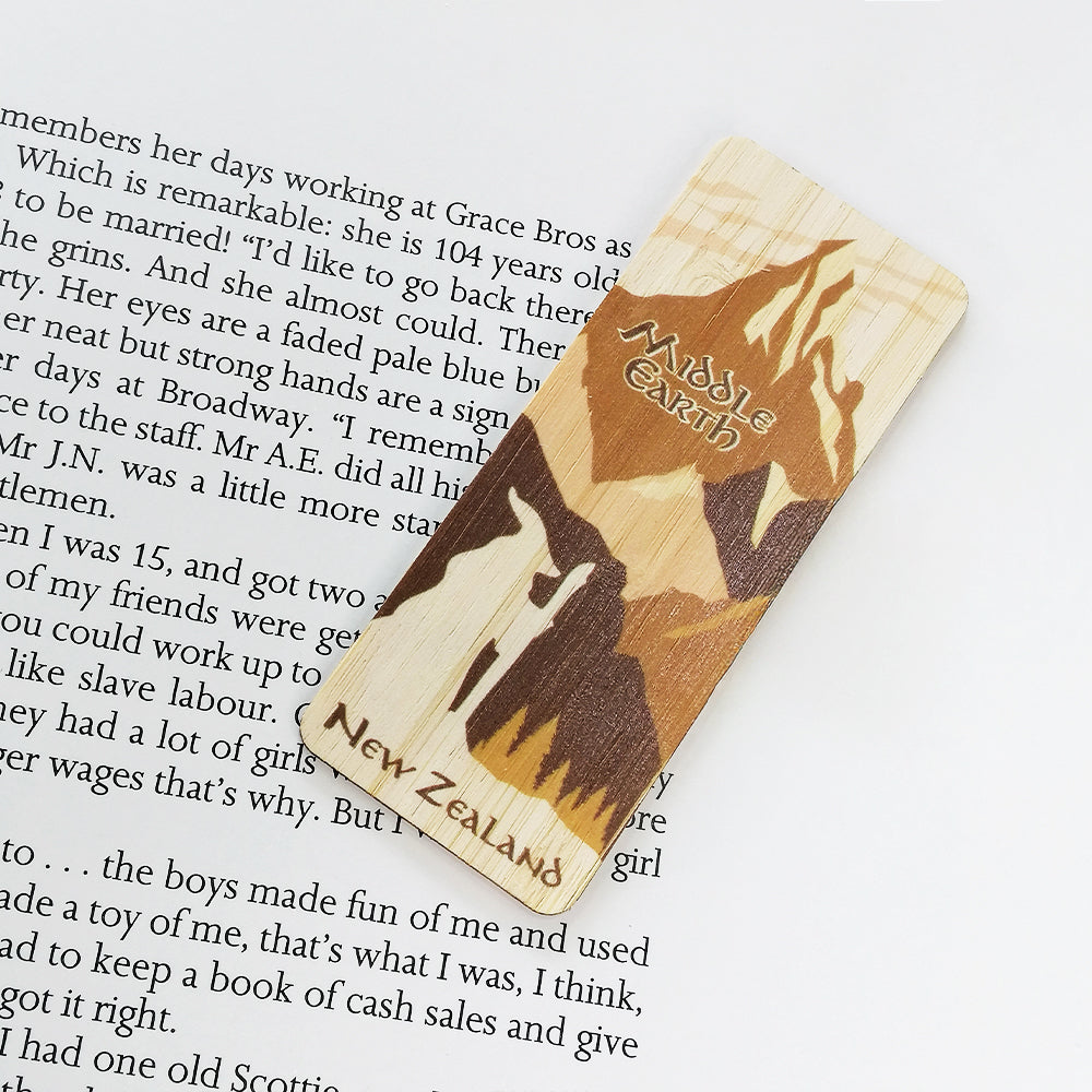 Wooden Bookmark - 'Middle Earth'