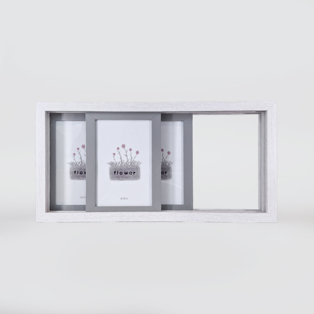 Cream & Grey Sliding Frame