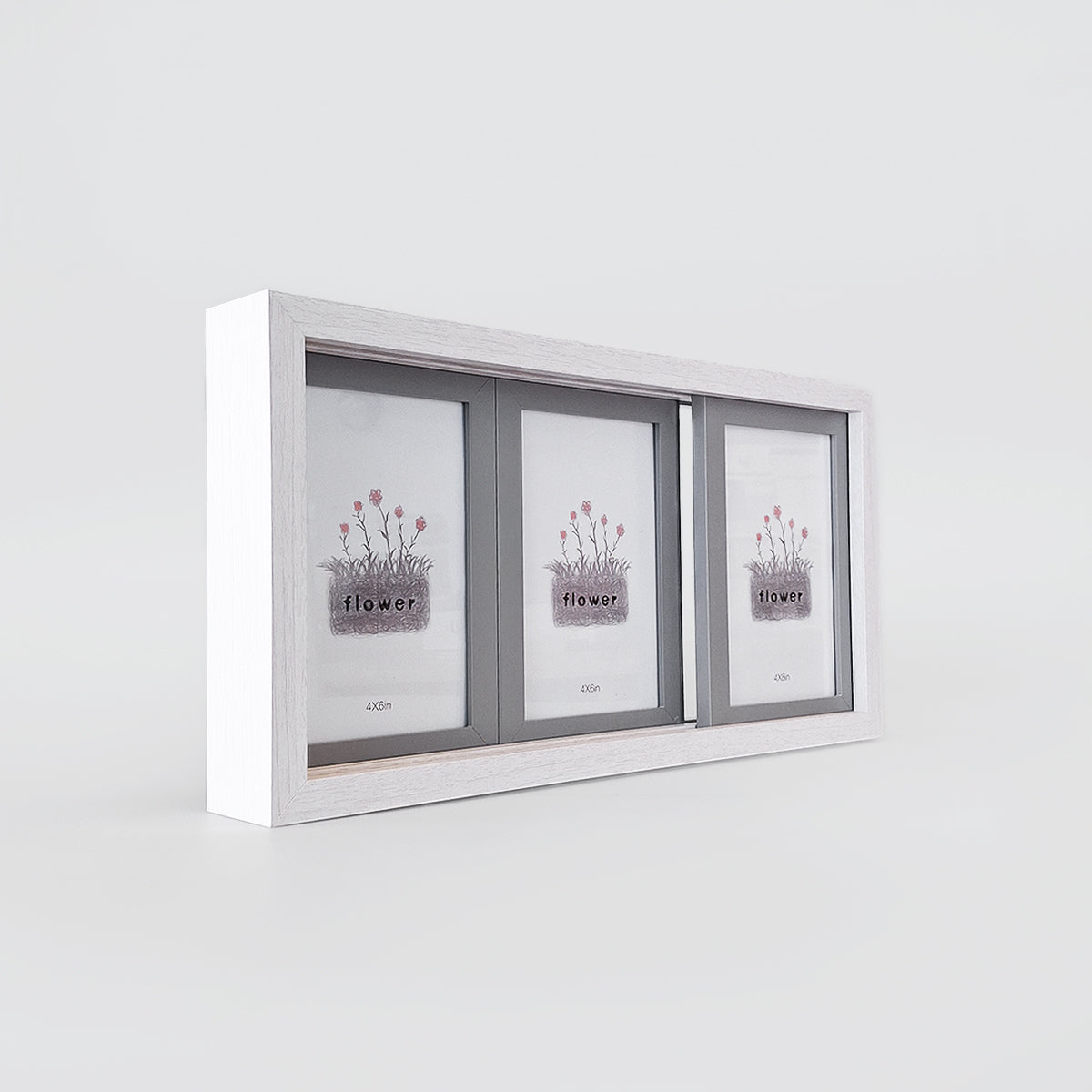 Cream & Grey Sliding Frame