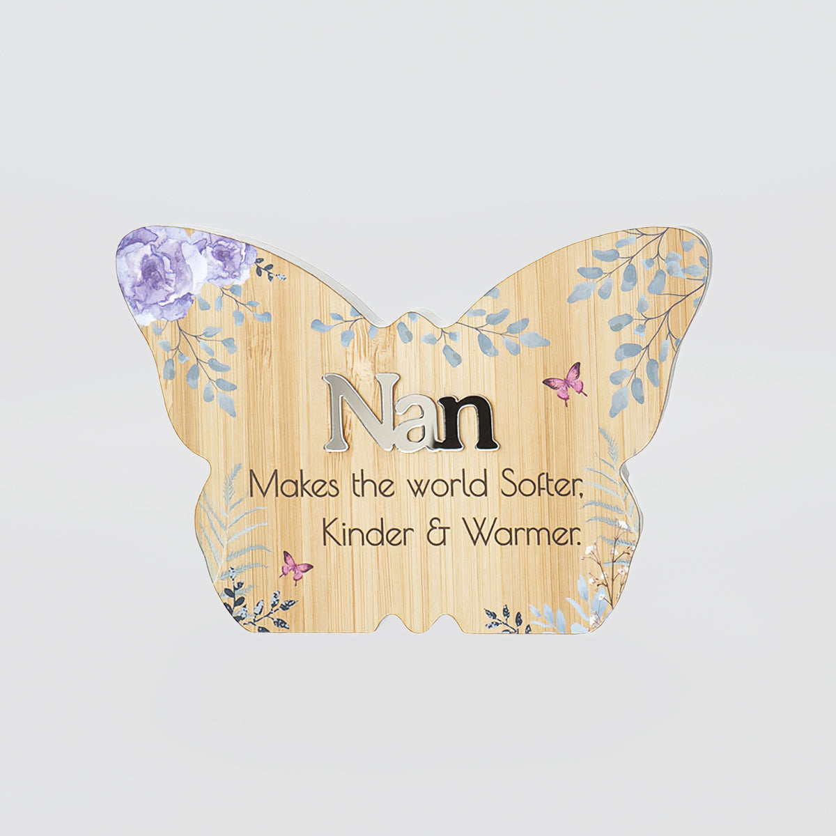 Spring Butterfly Plaque - 'Nan'