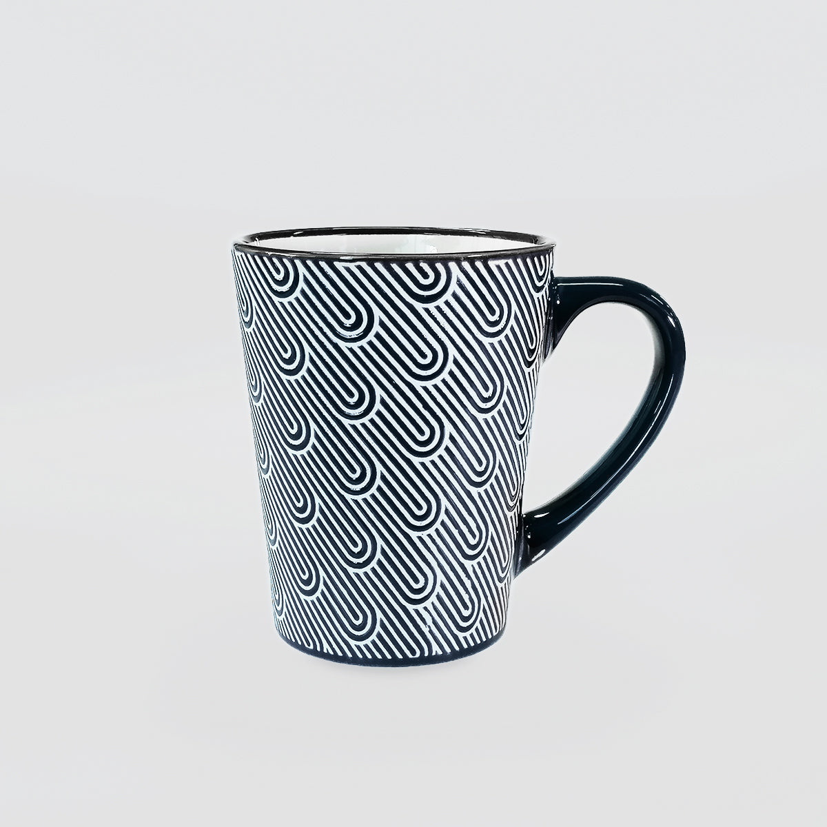 Ceramic Mugs Set/3 - 'Paperclip Weave'