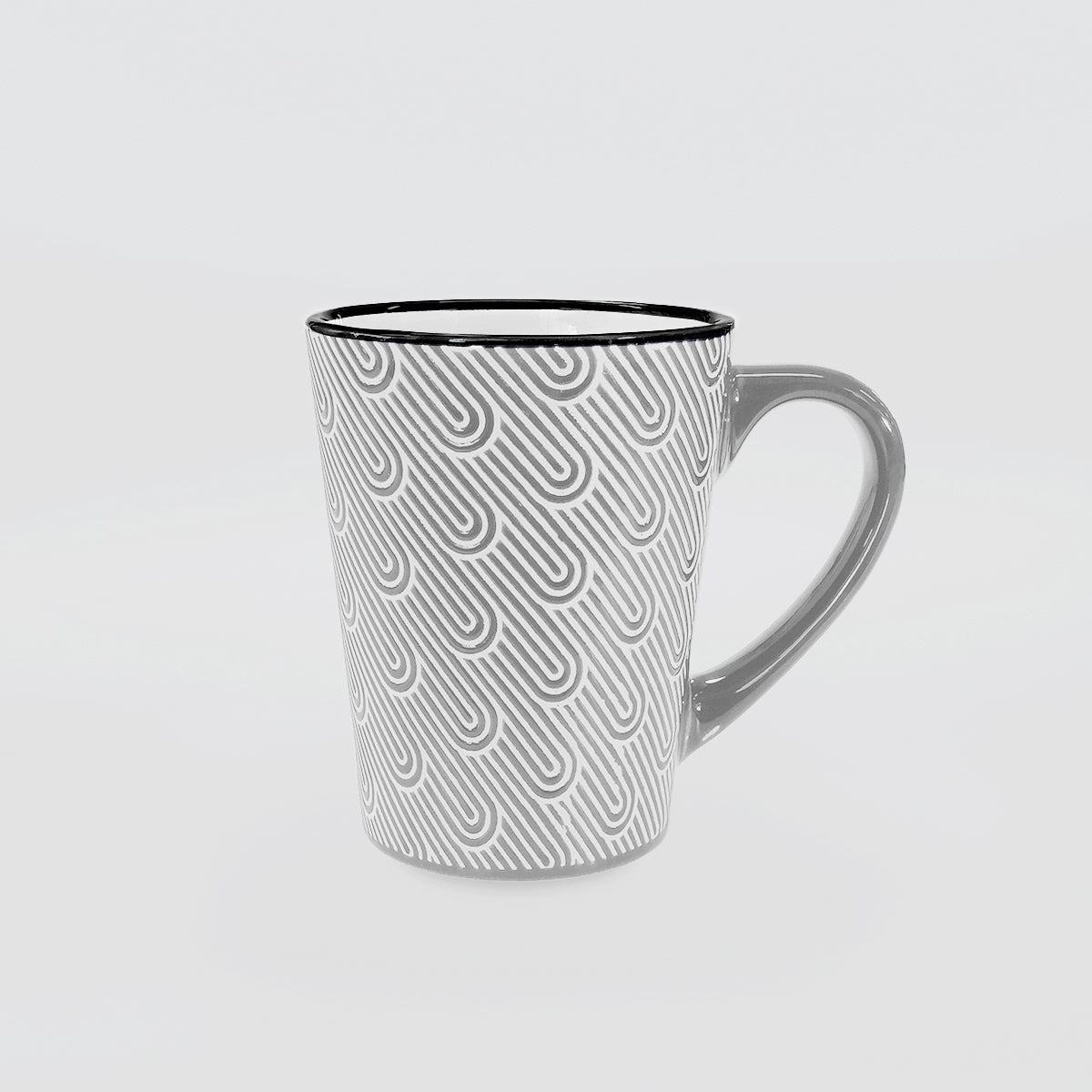 Ceramic Mugs Set/3 - 'Paperclip Weave'