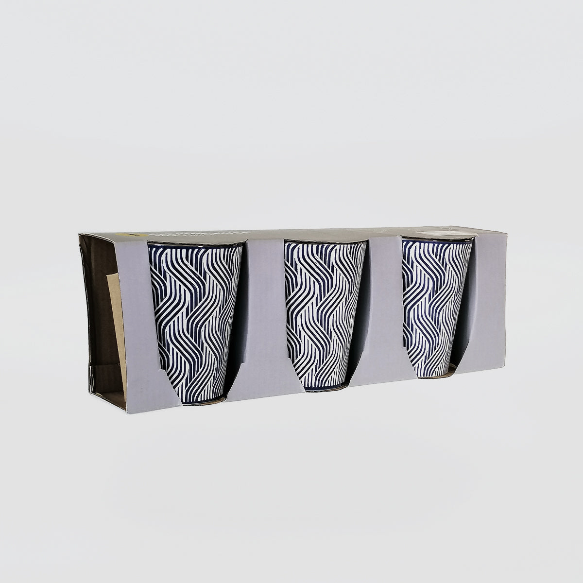 Ceramic Mugs Set/3 - 'Weave'