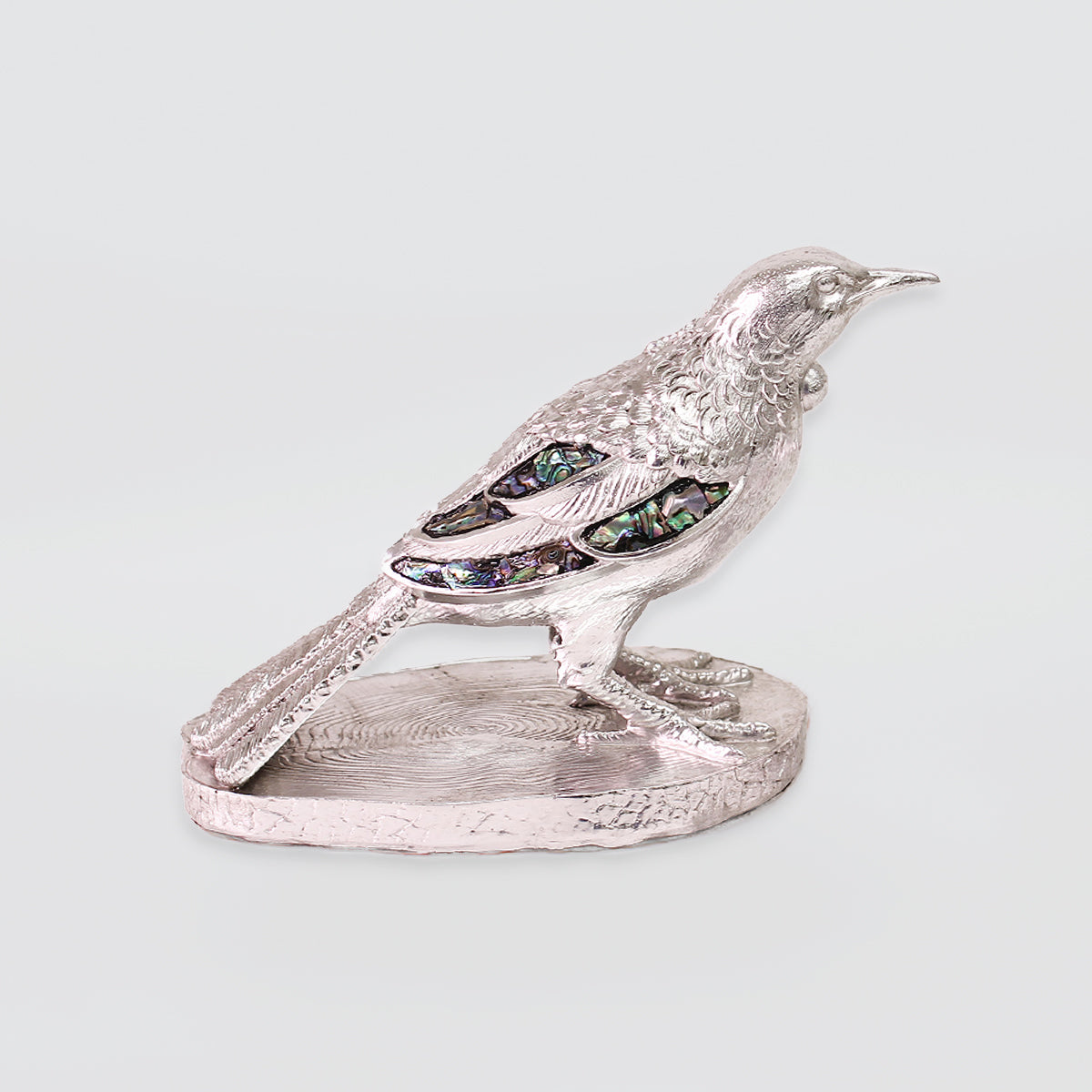 Gold & SIlver Style Tuis With Paua