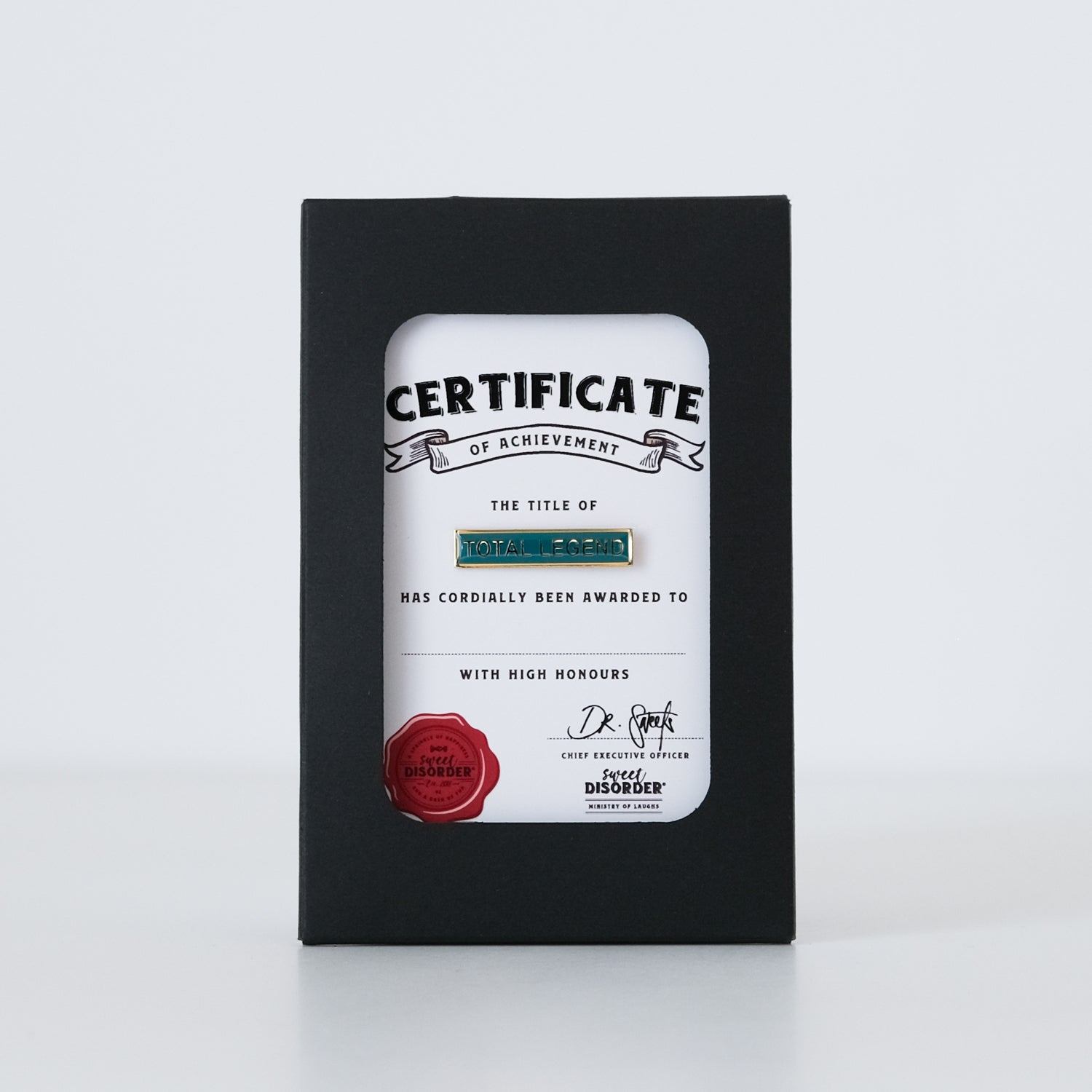 Badge & Certificate - 'Total Legend'