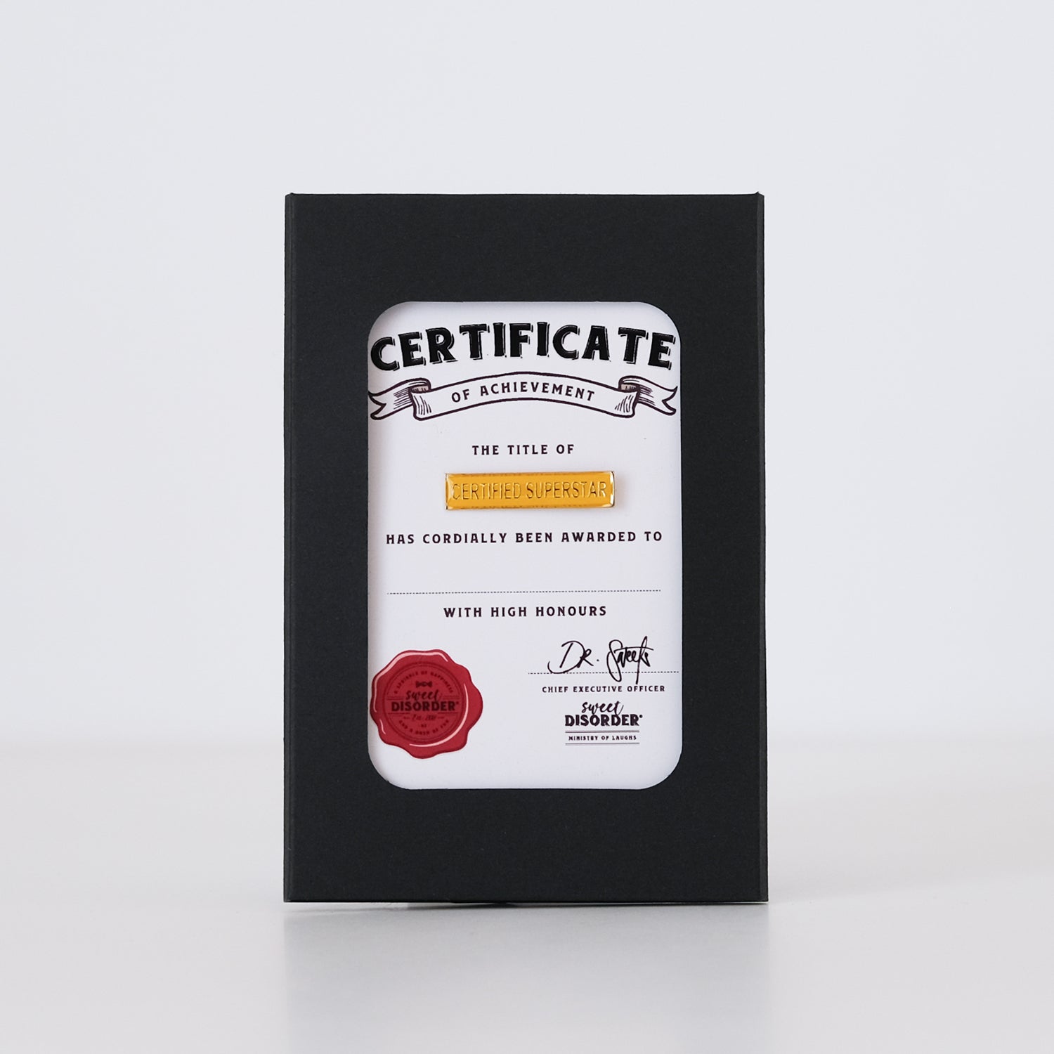 Badge & Certificate - 'Certified Superstar'
