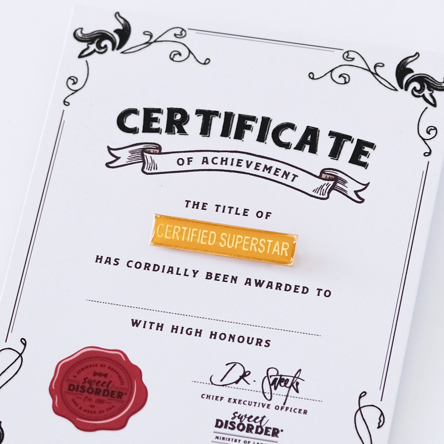 Badge & Certificate - 'Certified Superstar'