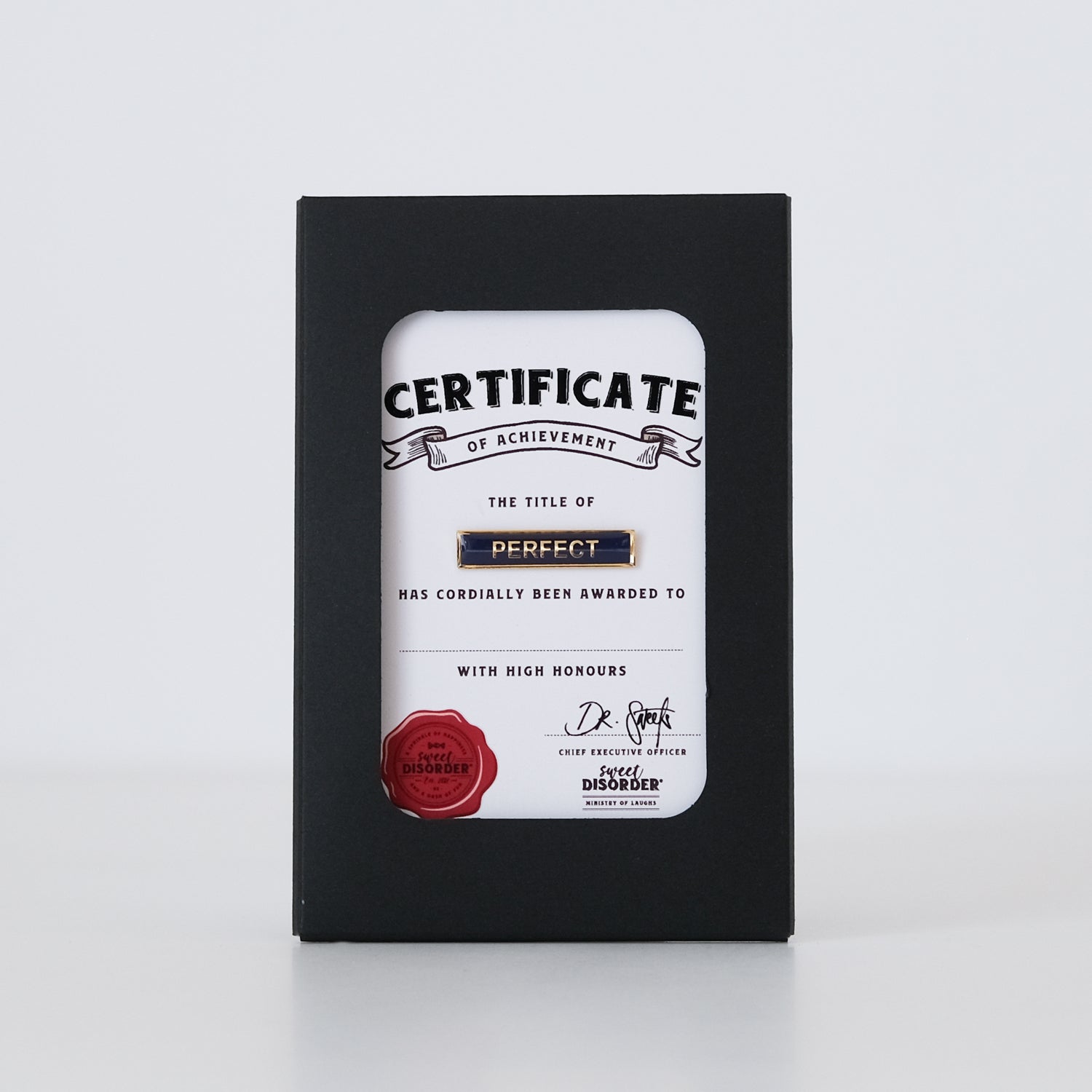 Badge & Certificate - 'Perfect'